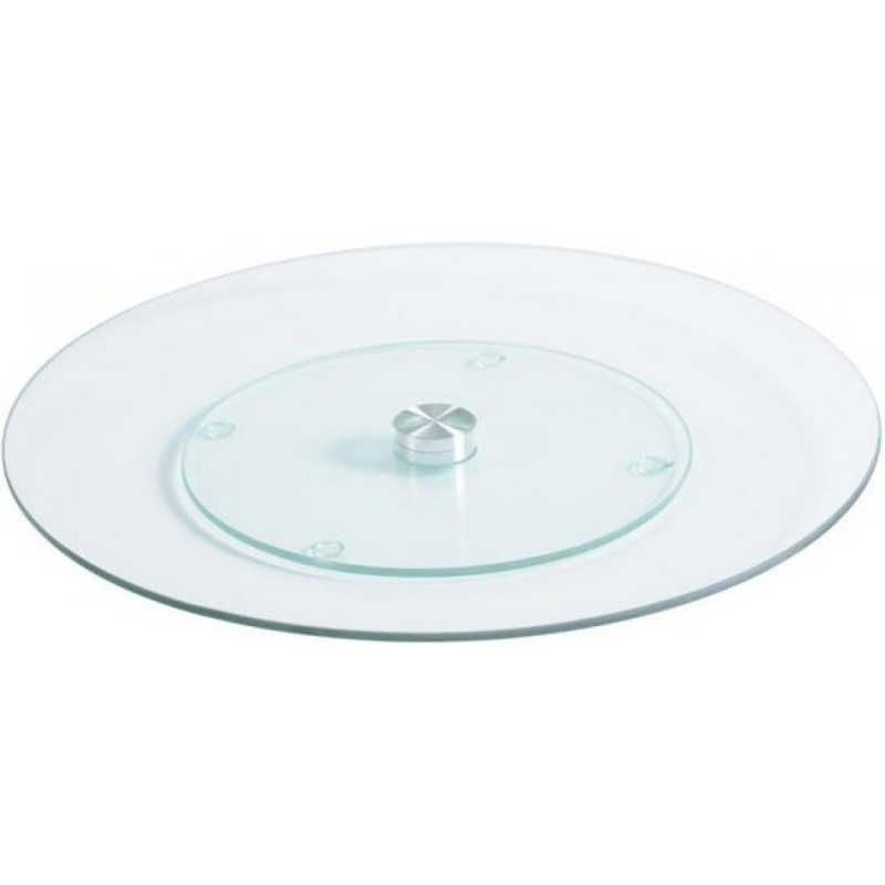 SERVĒJAMĀ PLATE D32CM, APAĻA, STIKLA, Kesper