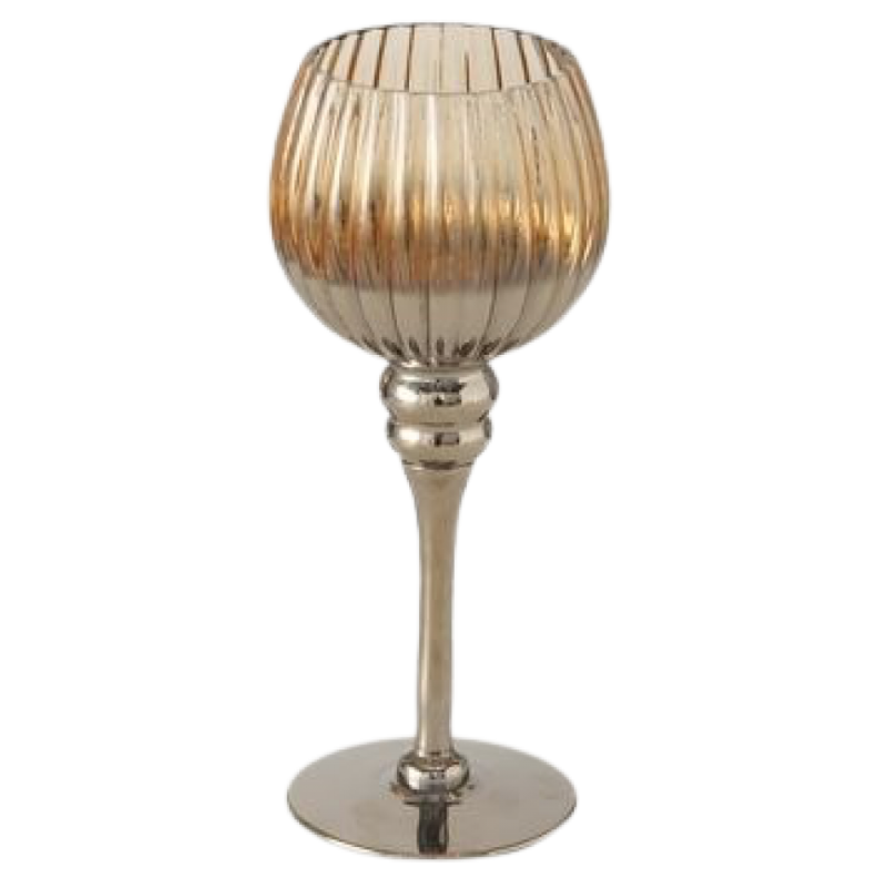 MINOU SVEČTURIS UZ KĀJAS H25CM D10CM, LAKOTS STIKLS (2005893), Boltze