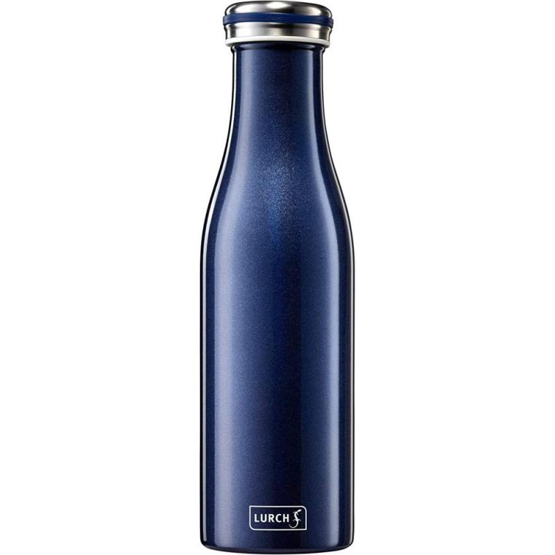 THERMO BOTTLE  500ML, TUMŠI BLUE , AR METĀLISKU SPĪDUMU, N/T, Lurch
