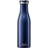 ТЕРМОБУТЫЛКА  500ML, TUMŠI СИНИЙ , AR METĀLISKU SPĪDUMU, N/T, Lurch