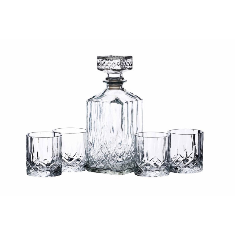 BARCRAFT ВИСКИ  GLĀŽU НАБОР EKTS AR KARAFI 900ML/200ML, ПОДАРОЧНЫЙ  KASTĒ, Bar Craft