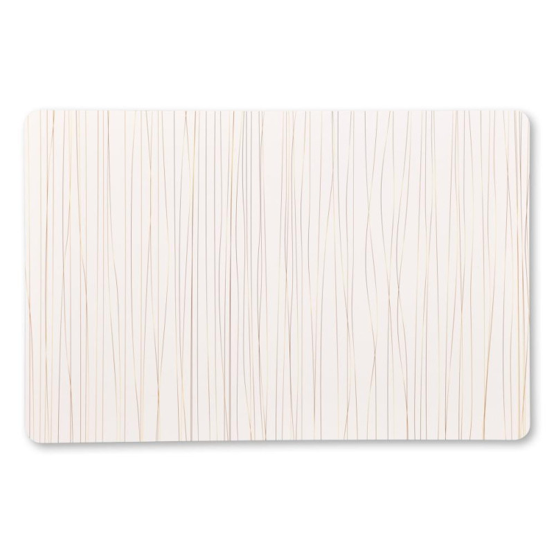 PALIKTNIS 43.5x28CM, BALTS AR ZELTA AR SVĪTRIŅĀM, PP PLASTMASA, Kesper