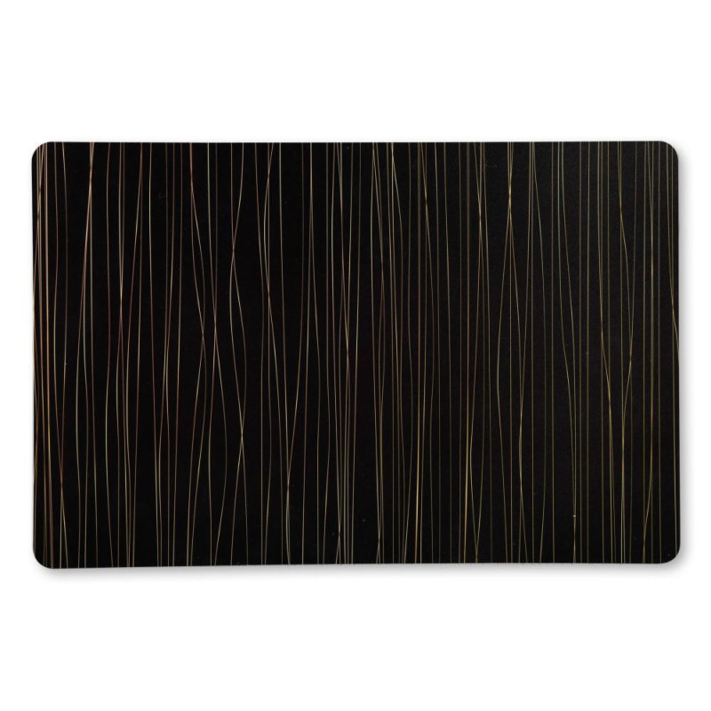 КОВРИК  43.5x28CM, MELNS AR золотой  SVĪTRIŅĀM, PP PLASTMASA, Kesper