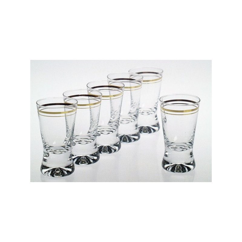 из стеклаiukai 25ml 6шт X Orka su auksin. krašt.