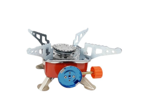 Camping stove with gas cartridge