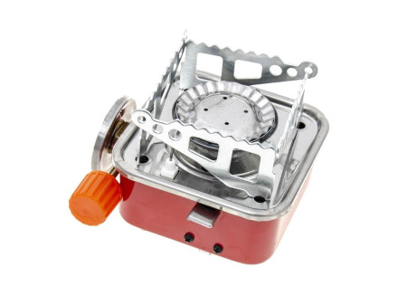 Camping stove with gas cartridge