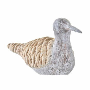 Dekoratīvās figūriņas DKD Home Decor Pelēks Dabisks Putnu Vidusjūra 23 x 9 x 26,7 cm,,,