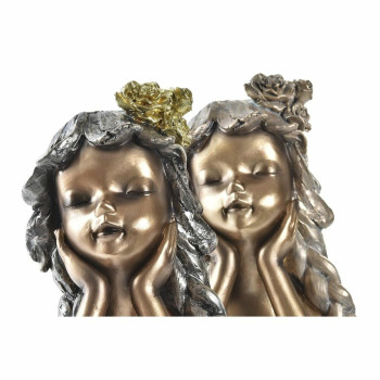 Dekoratīvās figūriņas DKD Home Decor 17 x 14 x 25 cm Sarkans Bronza (2 gb.),,,