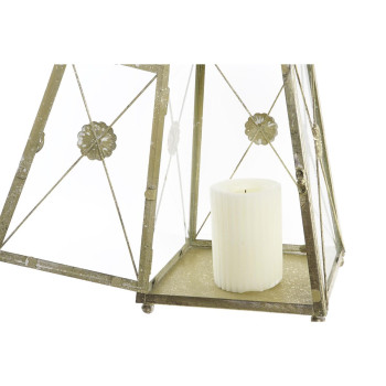 Lantern DKD Home Decor Crystal Golden Metal (18 x 18 x 36 cm),,,