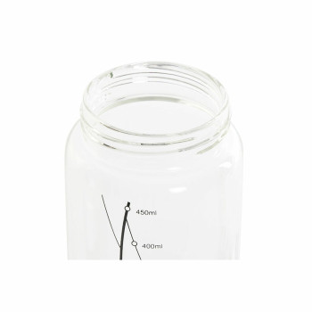 Indelis aliejui DKD Home Decor Juoda Skaidrus Nerūdijantis plienas Borosilikatinis stiklas 450 ml
