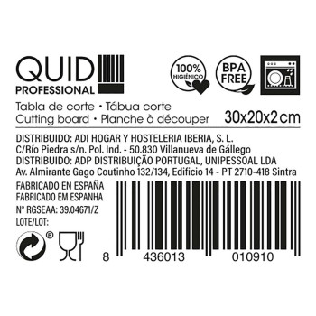 Кухонная доска Quid Professional Accesories Пластик (30 x 20 x 2 cm),,,,