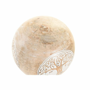 Dekoratīvās figūriņas DKD Home Decor Balts Dabisks Koks Pūce Kails 13 x 13 x 13 cm,,,