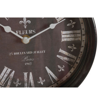 Настольные часы DKD Home Decor Синий Чёрный Разноцветный Металл Стеклянный Vintage 20,5 x 5 x 24 cm (2 штук)