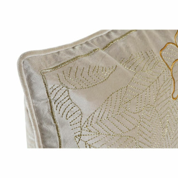 Pagalvėlė DKD Home Decor Auksinis 45 x 10 x 45 cm Gėlės,,,