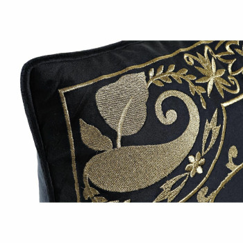 Pagalvėlė DKD Home Decor Juoda Auksinis 45 x 10 x 45 cm Arabas,,,