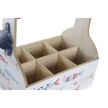 pudeļu statīvs DKD Home Decor Daudzkrāsains Koks MDF 27 x 16,5 x 25,5 cm (2 gb.)