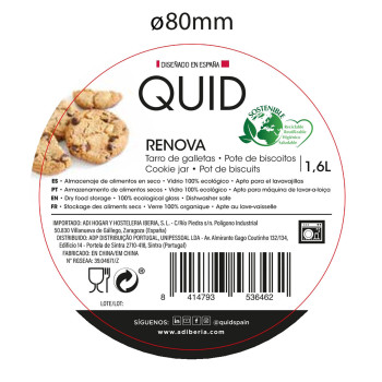 Skārdene Quid Renova Caurspīdīgs Stikls 1,6 L