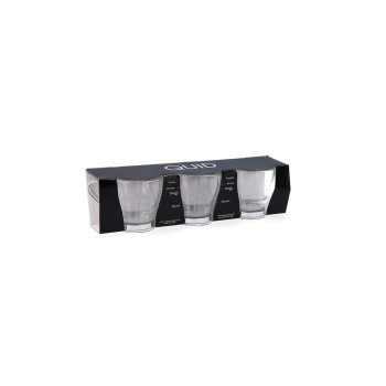 Set Šalica za Kavu Quid Supreme Läbipaistev Klaas Teras 110 ml 3 Tükid, osad