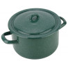 Puodas emaljētsjēts 18cm 3.0L с крышкой GREEN