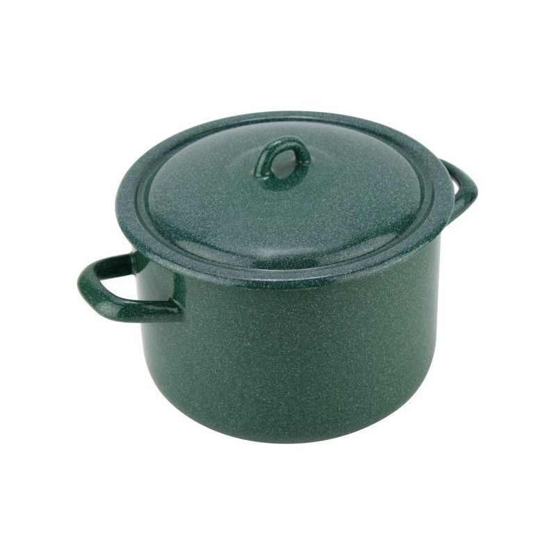 Puodas emaljētsjēts 20cm 4.5L с крышкой GREEN