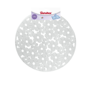 Köögi Kraanikausi Kuivatusrest Metaltex Ringjas PVC Poolläbipaistev (Ø30 cm)