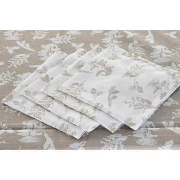 Staltiesė ir servetėlės DKD Home Decor 9 Dalys 2 vnt. 150 x 250 x 0,5 cm Rusvai gelsva Rožinė Balta Žalia Šviesiai rudas,,,
