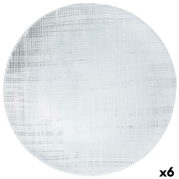Alustaldrik Bidasoa Ikonic Läbipaistev Klaas Ø 33 cm (6 Ühikut) (Pack 6x)