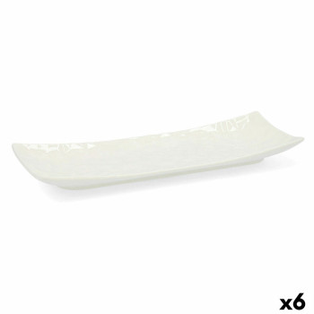 Suupistete alus Quid Select Valge Keraamiline 20,5 x 7,5 cm (6 Ühikut) (Pack 6x)