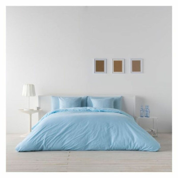 Nordic cover Naturals Lino Light Blue Blue,,,Single bed (155 x 220 cm),