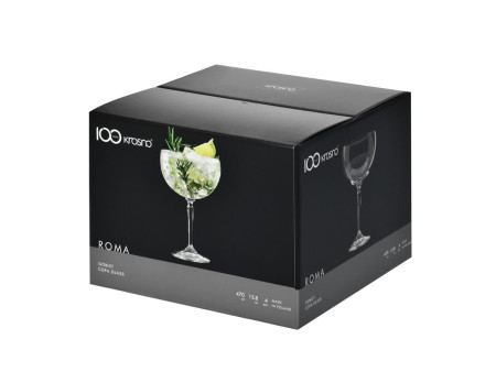Kro.ROMA Water glass 4pcs. 470ml