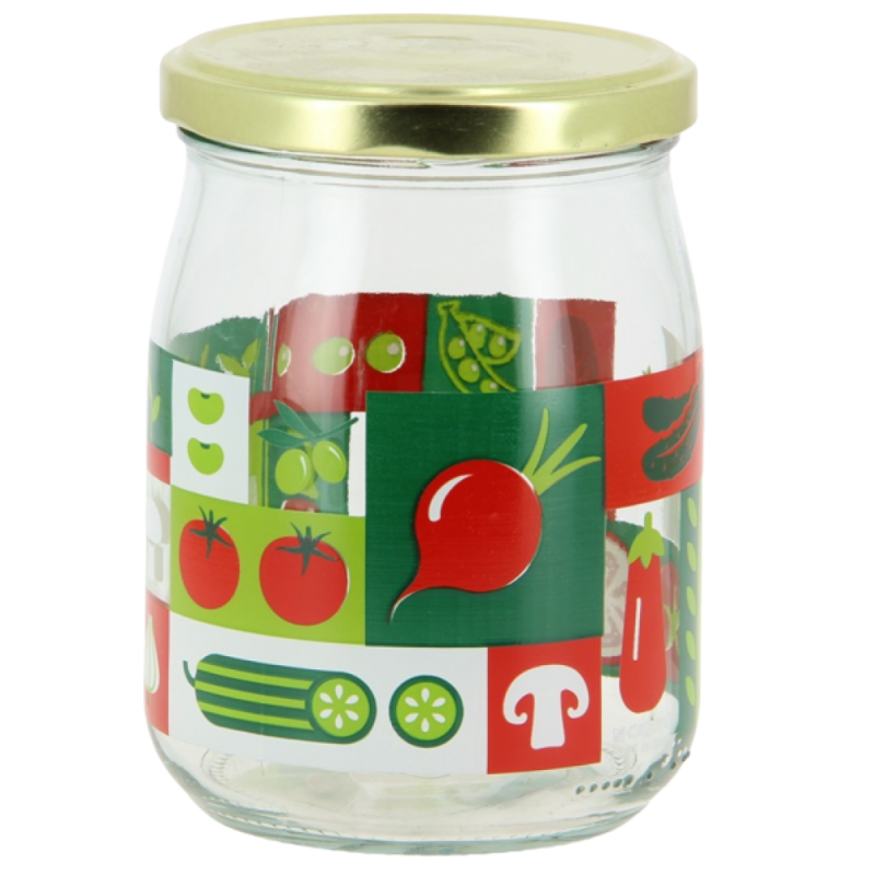 PACHINO JAR  500ML, AR SKRŪVĒJAMU VĀCIŅU, glass , Cerve