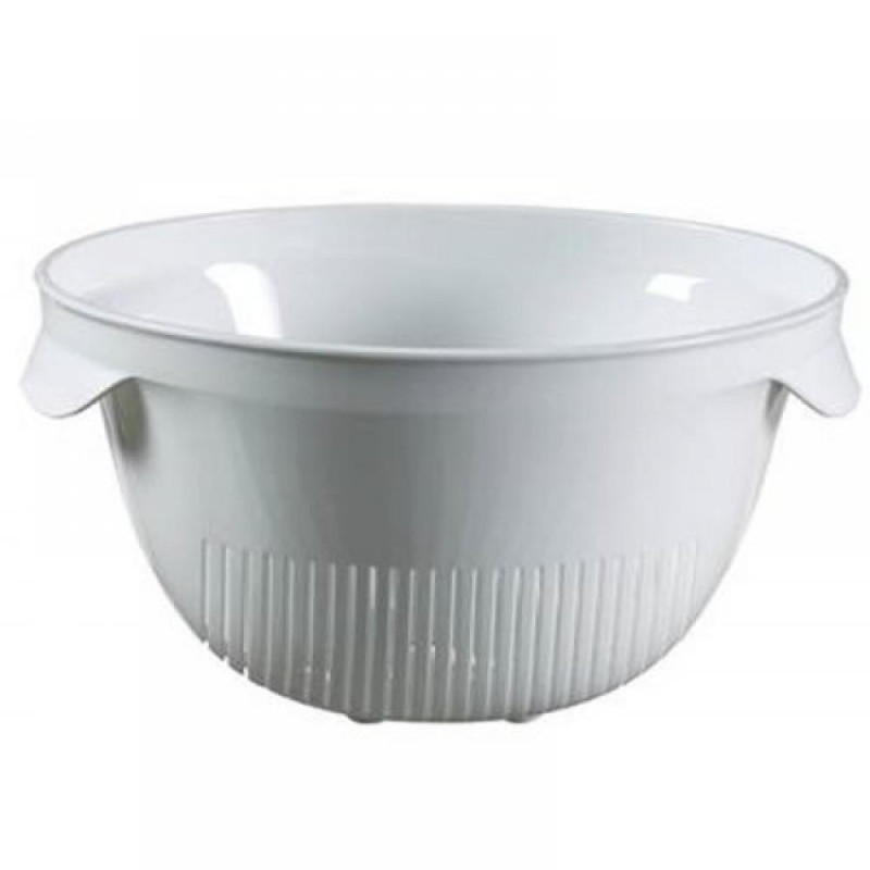KITCHEN ESSENTIALS Colander , WHITE , PLASTIC , Curver