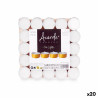 Candle Set Acorde Tea Lights White Golden (20 Units),,,