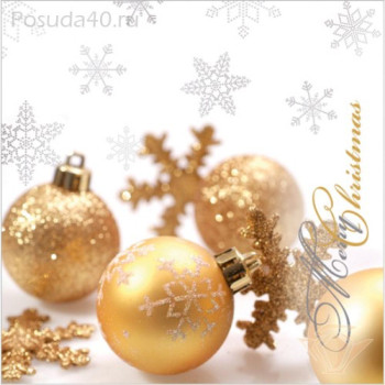 SALVETES 33X33 GLITTERING CHRISTMAS, Paw Decor Collection