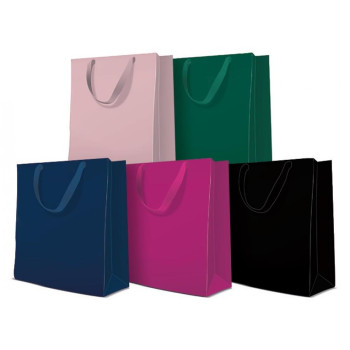 DĀVANU MAISIŅŠ MEDIUM 20X25X10CM MIX 2 MONOCOLOR, Paw Decor Collection