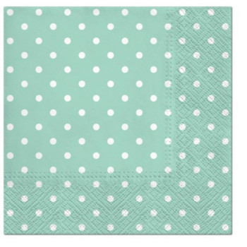 SALVETES 33X33CM DOTS MINT, Paw Decor Collection