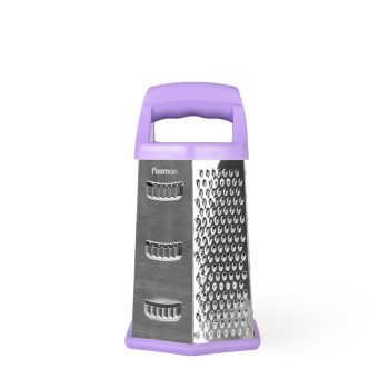 Grater 24cm six-sided (stainless steel + plastic)