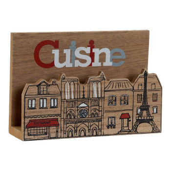 Salvešu Turētājs DKD Home Decor Cusine Daudzkrāsains Koks Koks MDF 16 x 11 x 5 cm