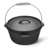 Cast iron cauldron with lid 4 l (flat bottom)