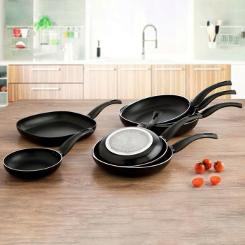 Grill-pann Quid Hydra Must Metall Bakeliit 27 x 27 cm