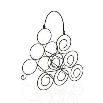 pudeļu statīvs Versa Metāls (27,5 x 32 x 16,5 cm)