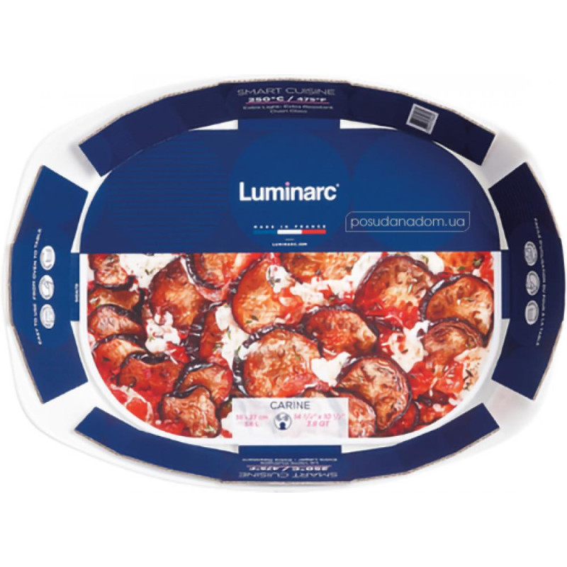 SMART CUISINE CEPAMCAPACITY  38x27CM, OVĀLS, STIKLS, Luminarc