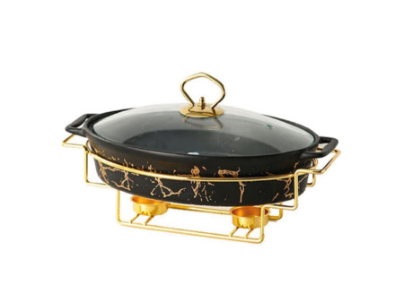 Oval Heater. Pino 2.3L 41x23cm Black