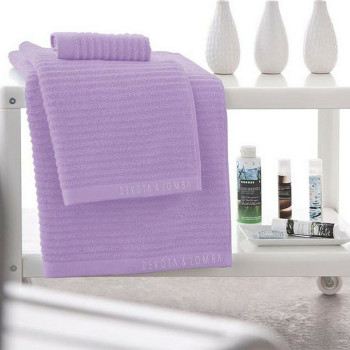 Towel Devota &amp; Lomba Rayas lila Lilac 100% cotton 30 x 50 - 50 x 90 - 70 x 140 cm,,,