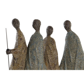 Dekoratīvās figūriņas DKD Home Decor Āfrikas sieviete Sveķi Daudzkrāsains (33,5 x 14,5 x 41 cm),,,