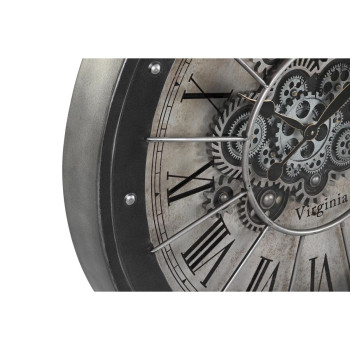Настенное часы DKD Home Decor Шестерни Чёрный Медь Железо 80 x 8 x 80 cm