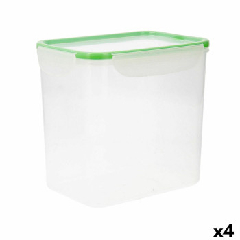 hermeetiline lõunasöögi karp Quid Greenery Läbipaistev Plastmass 4,7 L (4 Ühikut) (Pack 4x)