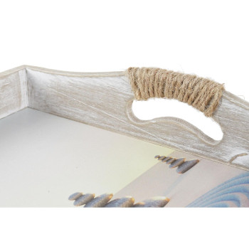 Padėklų rinkinys DKD Home Decor 40 x 30 x 6 cm Medžio MDF (2 vnt.)