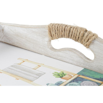 Padėklų rinkinys DKD Home Decor 40 x 30 x 6 cm Medžio MDF (2 vnt.)