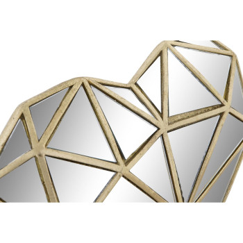 Dekoratīvās figūriņas DKD Home Decor 26 x 5 x 21 cm Sirds Bronza,,,